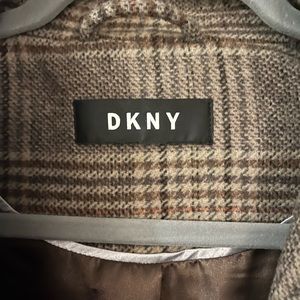 Donna Karan DKNY, plaid Wool coat